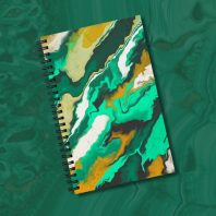 arizona copper country malachite inspired notebook