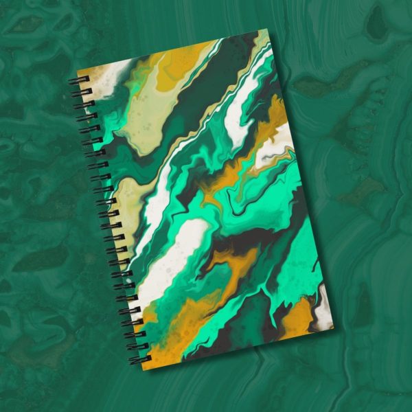 arizona copper country malachite inspired notebook