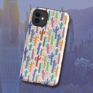 Hand Drawn Sonoran Desert Saguaro Tough Case for iPhone®