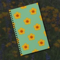 arizona superbloom inspired poppy notebook