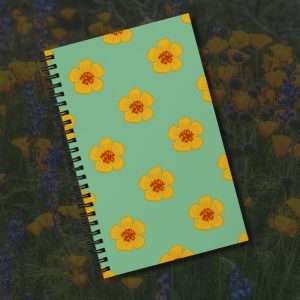 Arizona Poppies Desert Floral Spiral Notebook