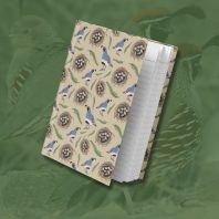 cute arizona gambels quail and nest pattern hardcover journal
