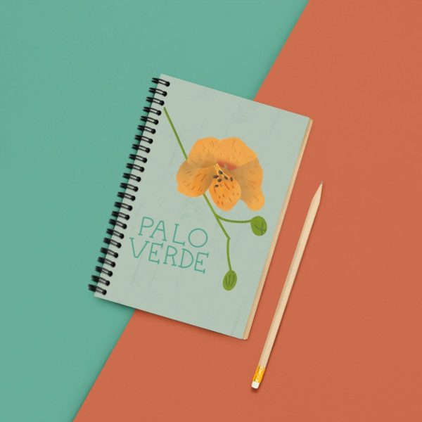 hand drawn arizona palo verde notebook