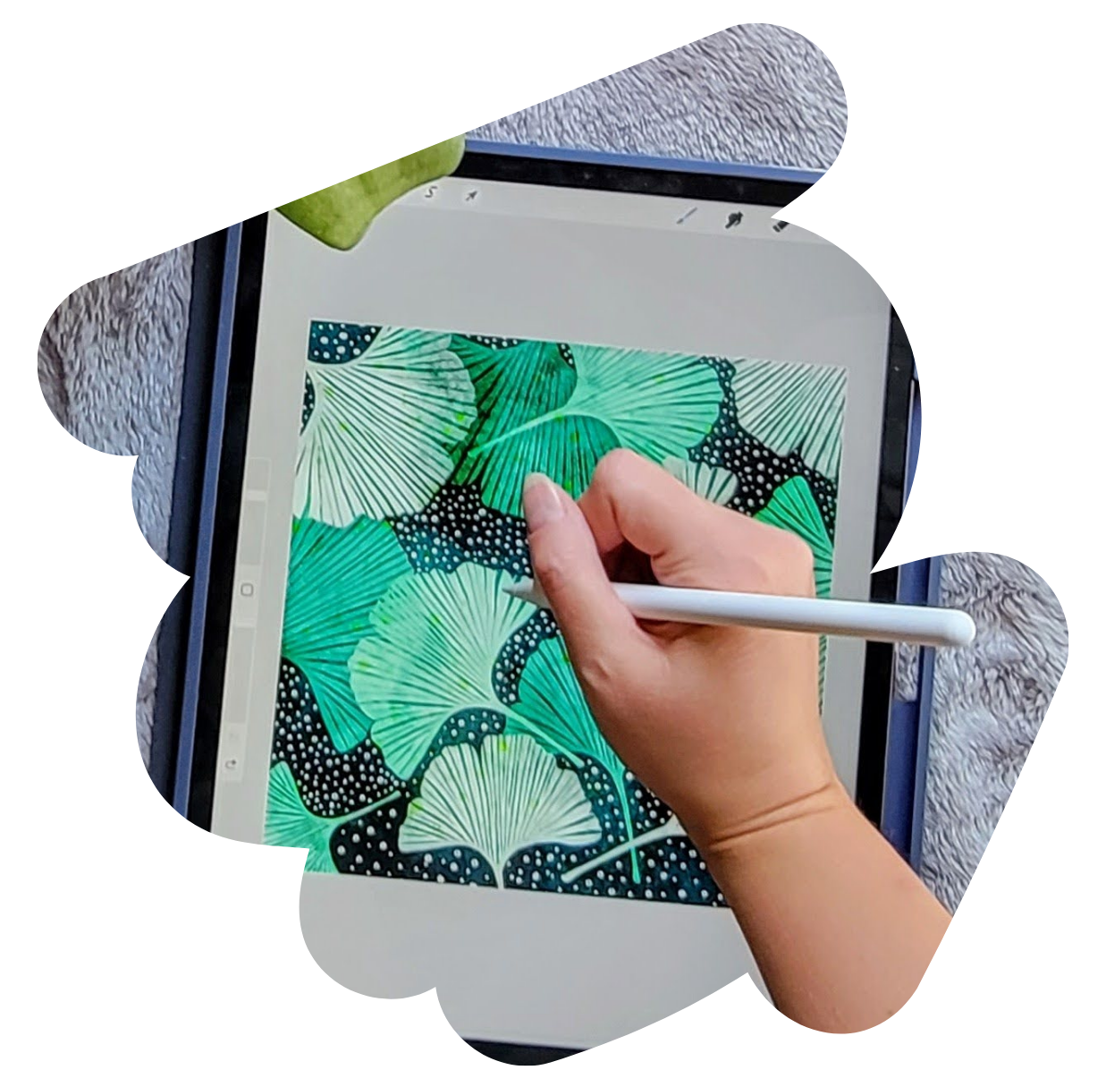 ipad hand in drawing mask e1763675674329