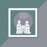 mission san xavier del bac hand drawn art print